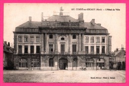 Condé Sur L´Escaut - L'Hôtel De Ville - Animée - Édition REUZÉ - Photo A. DELSART - Conde Sur Escaut