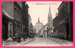 Solesmes - Rue De Selles - Animée - Édit. PRUDHOMMEAUX - Cliché B.F. - CATALA FRÈRES - Solesmes