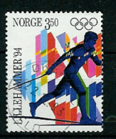 Norway Norge 1993 Olympic Winter Games Lillehammer 1994, Torch Relay Mi 1139  Cancelled(o) - Invierno 1994: Lillehammer
