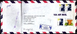 Israel Holon 1988 Einschreibebrief 6 Holon - Poste Aérienne