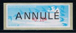 ATM, LISA1, MONETEL-CROUZET, 0.10 , PAPIER THERMIQUE JUBERT "ANNULE" STAND RATP, DU CONGRES DES MAIRES DE FRANCE. - 1990 « Oiseaux De Jubert »