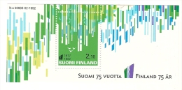 Finland ** & 75 Years Of Independence 1992 (9) - Hojas Bloque