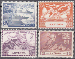 Antigua    Scott No. 100-3    Unused Hinged     Year  1949 - 1858-1960 Kolonie Van De Kroon