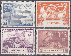 Antigua    Scott No. 100-3    Unused Hinged     Year  1949 - 1858-1960 Colonia Británica