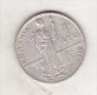 1 Leu 1912 , Silver Coin , Nice Condition - Roumanie