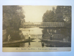 BENFELD  (Bas-Rhin)  :  Pont Au Parc  SIEFFERMANN   1923    - Benfeld