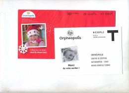 Lettre Reponse T Oepheopolis + Destineo Pere Noel - Karten/Antwortumschläge T