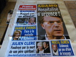 AFFICHE FRANCE DIMANCHE ADAMO REGARDEZ MES VENTES ! J´EN AI D´AUTRES - Tijdschriften & Catalogi