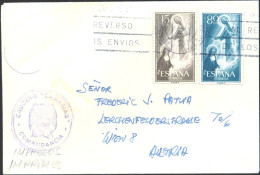 SPANISH NAVY-"CANARIS" CRUISER-CANARIS CLASS-COVER TO AUSTRIA-SCARCE-BX1-88 - Other (Sea)