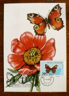 ROUMANIE Papillons, Butterflies, Mariposas, SCHMETTERLINGE, Yvert N° 3587 FDC, Carte Maximum, Maximum Card - Mariposas