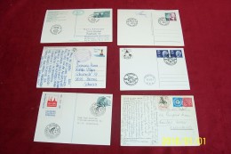 LOT 6 CARTES DE  PHILATELIQUE DE SUEDE - Cartas & Documentos