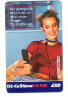Germany - D2 Vodafone - Call Now Card - Girl On Phone - V13.4 - Date 01/03 - GSM, Cartes Prepayées & Recharges