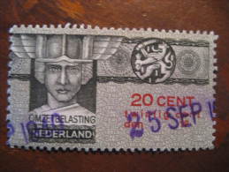 20 Cent OMZETBELASTING Revenue Fiscal Tax Postage Due Official Netherlands Holland - Fiscaux