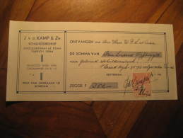 1946 ROTTERDAM 10 Cent Je Maintiendrai On Document Revenue Fiscal Tax Postage Due Official Holland - Fiscales