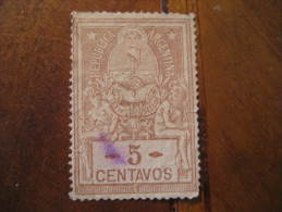 5 Centavos Ley De Sellos Revenue Fiscal Tax Postage Due Official Argentina - Dienstmarken