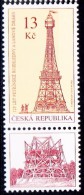 Czech Rep. / Stamps (2016) 0879 K1D: 125 Years Petrin Lookout Tower And Cableways (1891); Painter: Adolf Absolon - Unused Stamps