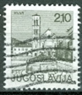 Jugoslawien 2,10 D. Gest. Hvar Stadtansicht Brunnen Kirche - Used Stamps