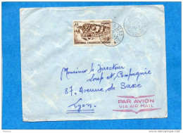 MARCOPHILIE-lettre-Cote D'ivoire> -Cad- Bondoukou 1952-- Stamps AO F- N°40-autorail En Gare - Covers & Documents