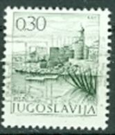 Jugoslawien 0,30 D. Gest. Krk Stadtansicht - Used Stamps