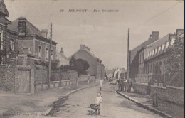 CPA:Jeumont:Rue Gambetta:Petite Animation - Jeumont