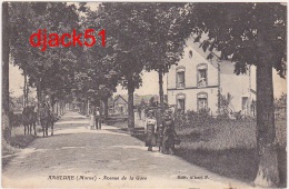 51 - ANGLURE (Marne) - Avenue De La Gare - 1923 / Belle Animation - Anglure