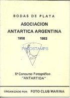 34770 ARGENTINA LIBRO ANTARTIC ANTARTIDA BODAS DE PLATA  PAG 15 YEAR 1983 NO POSTAL POSTCARD - Autres & Non Classés