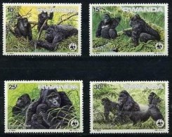 RWANDA, WWF, Gorilles Yvert N° 1173/76 ** Neuf Sans Charniere. MNH. - Nuovi