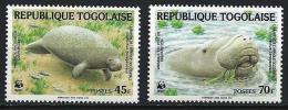 TOGO WWF, Mammiferes Marins. Yvert N°1151/52 ** Neuf Sans Charniere. MNH. - Ongebruikt