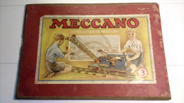 Couvercle Bois Ancien De Boite Construction MECCANO N°3 - Meccano