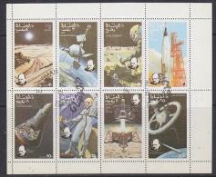 Oman 1974 Space / Churchill 8v In Sheetlet Used (F5116) - Oman