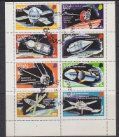 Oman 1974 Space 8v In Sheetlet Used (F5117) - Oman