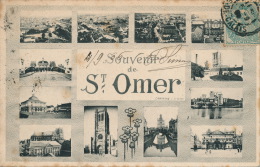 Delcampe - Souvenir De SAINT OMER - Vues Multiples - Saint Omer