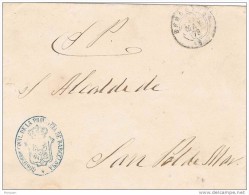 17318. Carta BARCELONA 1879. Fechador Trebol, Gobierno Civil - Cartas & Documentos