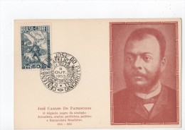 CARTE MAXIMUM - BRESIL - N°549 - José Carlos Do Patrecinio - 1953 - Maximumkarten