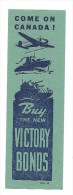 B12-12 CANADA WWII Victory Bonds Patriotic Advertising Label MH OG - Vignettes Locales Et Privées