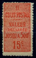 FRANCE COLIS POSTAUX 1918-23 N° YVERT N° 30 NEUF AVEC TRACE DE CHARNIERE - Nuovi