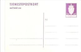 76842) Intero Postale Della Norvegia-da 1kr-serie Stemma-nuovo Off Sak - Entiers Postaux
