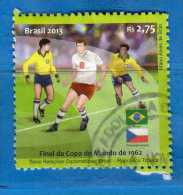 Brasile ° - 2013 -  Football,final Du Coupe De Monde  Vedi Descrizione - Used Stamps