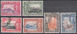 Hong Kong   Scott No. 168-73    Used   Year  1941 - Usados