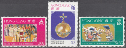 Hong Kong   Scott No. 335-37    Mnh     Year  1977 - Ungebraucht