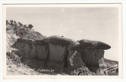 Vintage - Real Photo - North Dakota - Badlands Geologic Formations - Geology - By Osborn's Studio - 2 Scans - Other & Unclassified