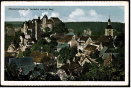 Hohnstein Mit Der Burg  -  Elbsandsteingebirge  -  Sächs. Schweiz  -   Ansichtskarte Ca. 1930    (5808) - Hohnstein (Sächs. Schweiz)