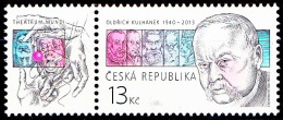 Czech Rep. / Stamps (2015) 0831 KL: Oldrich Kulhanek (1940-2013) Cz. Painter & Graphic Artist (personalities On Stamps) - Unused Stamps