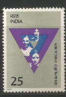 India 1975, Centenary Of Indian Young Women´s Christian Association, YWCA, 1 V, MNH - Hindouisme