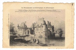 CPA 61 PUTANGES Env. Castel Du Repas Lithographie - Putanges