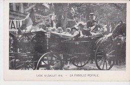 LIEGE  FAMILLE ROYALE 13 JUILLET 1913 - Réceptions