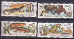 TCHECOSLOVAQUIE WWF, Grenouilles, YVERT N° 2808/11.** Neuf Sans Charniere. MNH. - Ungebraucht