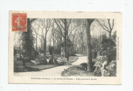 Cp , 86 , POITIERS , Le Jardin De BLOSSAC , Allée Près De La Grotte , Voyagée 1910 - Poitiers