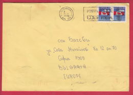 205232 / 1990 - 78 C. - FLAG CANADA  , FLAMME "  POSTAL CODE  " TORONTO - SOFIA , Canada - Storia Postale