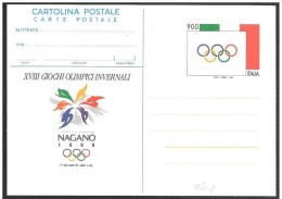 Italia/Italie/Italy: Intero, Stationery, Entier - Winter 1998: Nagano